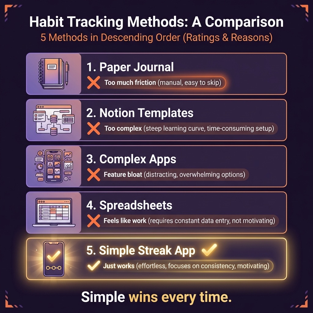 I Tried Every Habit Tracking Method. Only One Worked.