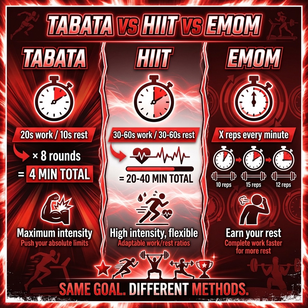 Tabata vs HIIT vs EMOM: What's the Difference?
