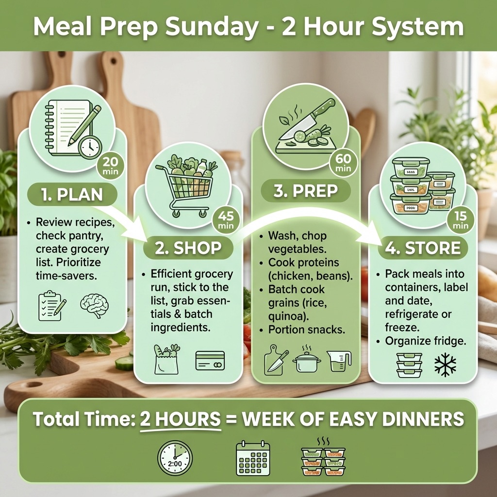 Meal Prep Sunday: A Complete System That Takes 2 Hours